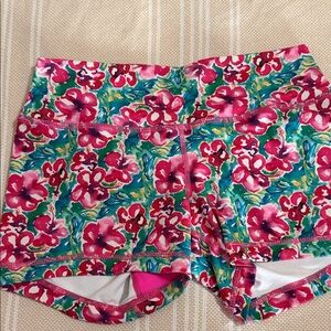 Floral Athletic Shorts for Women